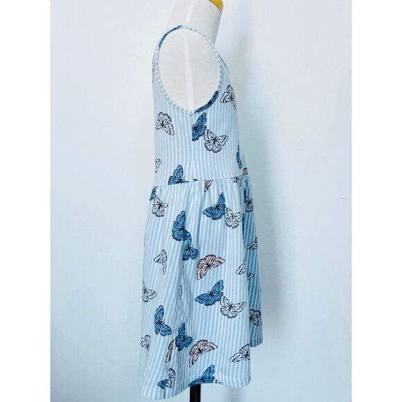 H&M Kids Toddler Girls 6x/7 Butterfly Print Tank Knit Dress BUY 2 GET 1 FREE - Picture 4 of 7